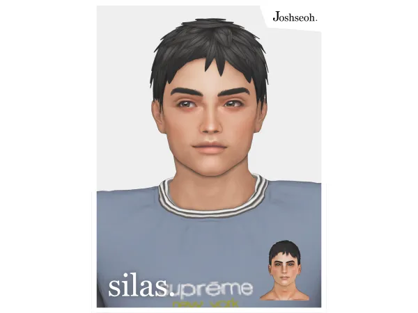 Maxis Match Silas Hair ( to ) by jo_se_oh - The Sims 4 Custom Content