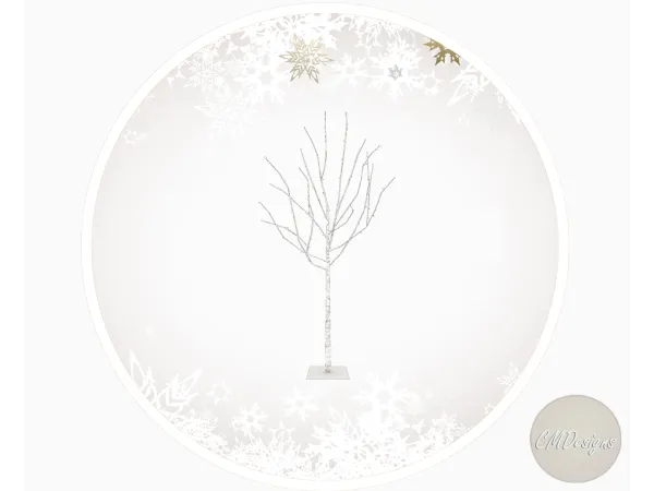 Mix Lighted Birch Tree [DOWNLOAD] by CMDesigns - The Sims 4 Custom Content