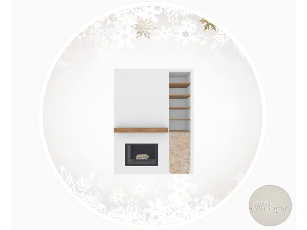 Mix Fireplace [DOWNLOAD] by CMDesigns - The Sims 4 Custom Content