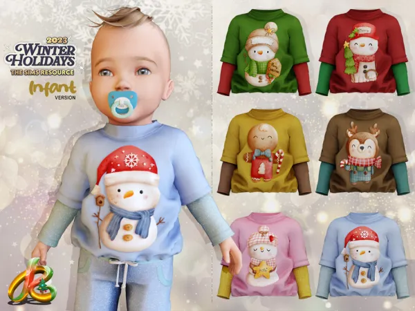 Alpha Top 262 INFANT version - The Sims 4 Custom Content