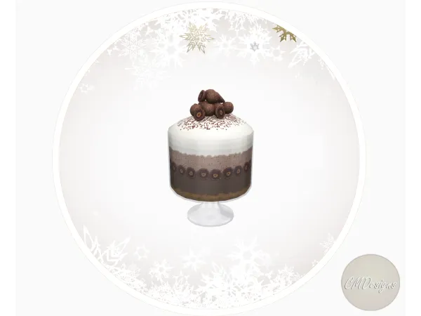 Mix Chocolate Trifle [DOWNLOAD] by CMDesigns - The Sims 4 Custom Content