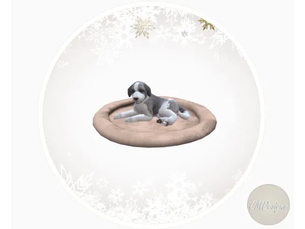 Mix Velvet Pet Bed [DOWNLOAD] by CMDesigns - The Sims 4 Custom Content