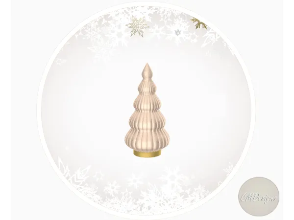 Mix Scalloped Ceramic Tree [DOWNLOAD] by CMDesigns - The Sims 4 Custom Content