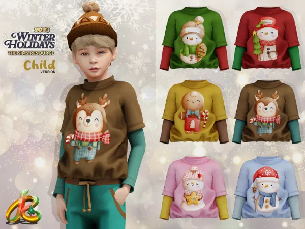 Alpha Top 262 CHILD version - The Sims 4 Custom Content