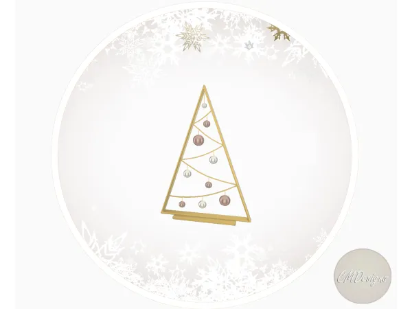Mix A Frame Ornament Tree [DOWNLOAD] by CMDesigns - The Sims 4 Custom Content