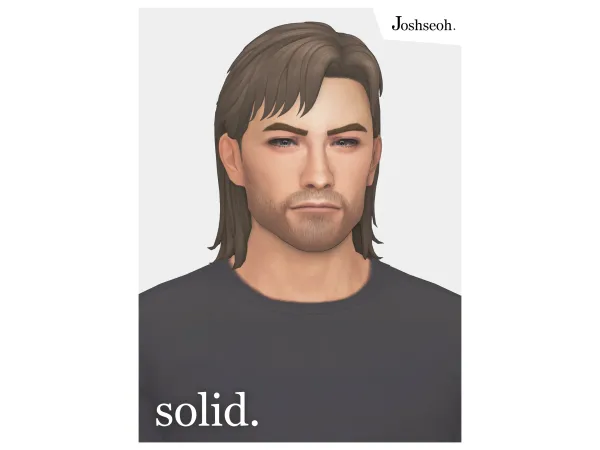 Maxis Match Solid Hair (Hair Commissions) by jo_se_oh - The Sims 4 Custom Content