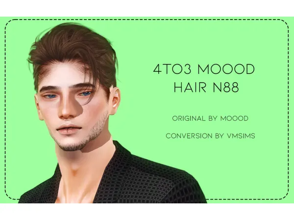 4to3 Moood Hair N°87 (V1) & N°88 by VMSims - The Sims 3 custom content