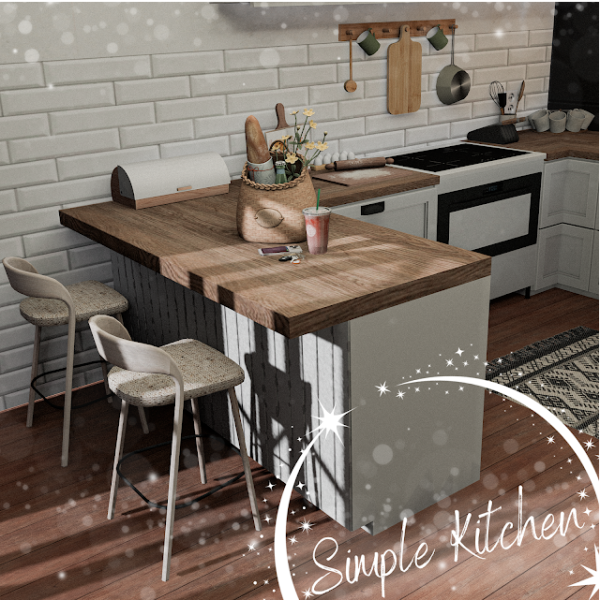 Alpha Simple Kitchen by missmoonsims - The Sims 4 Custom Content