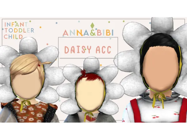 Alpha Daisy ACC [AnnaBibi] by anna_bibi - The Sims 4 Custom Content