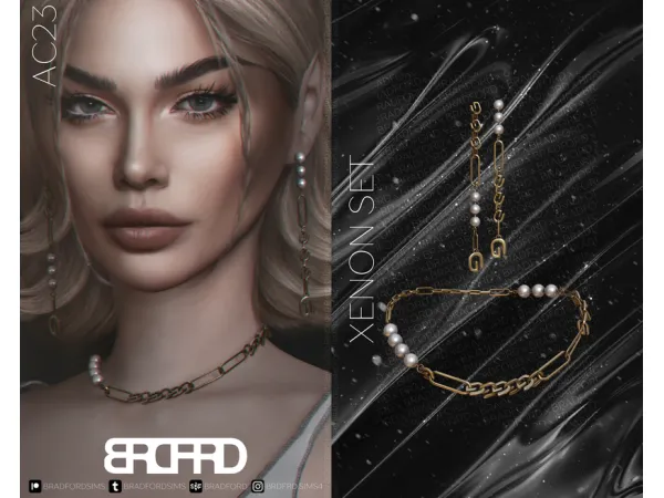 Alpha [AC23 DAY 8] XENON SET GAME EDITION by bradfordsims - The Sims 4 Custom Content