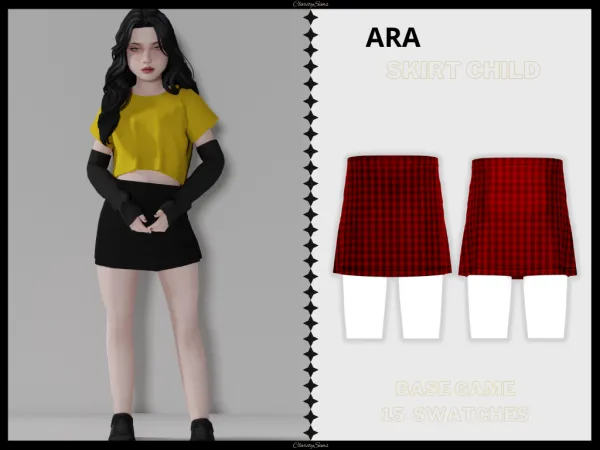 Alpha Ara Skirt Child - The Sims 4 Custom Content