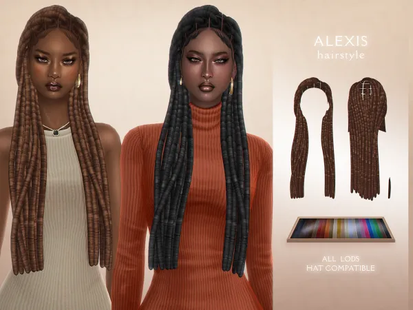 Maxis Match Alexis Hairstyle by enriques4 - The Sims 4 Custom Content