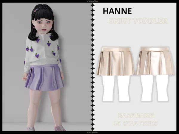 Alpha Hanne Skirt Toddler - The Sims 4 Custom Content