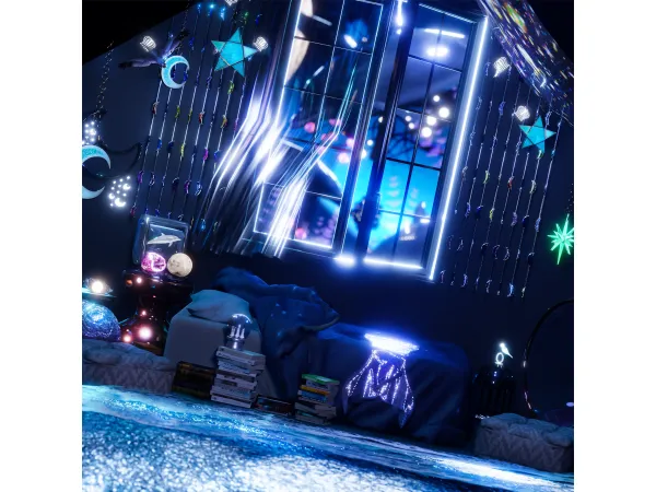 Alpha [Sims4 blender scene] A song of a whale by shooooobaby - The Sims 4 Custom Content