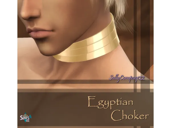 Maxis Match Marik Ishtar's Egyptian Choker from YuGiOh by SallyCompaq122 - The Sims 4 Custom Content