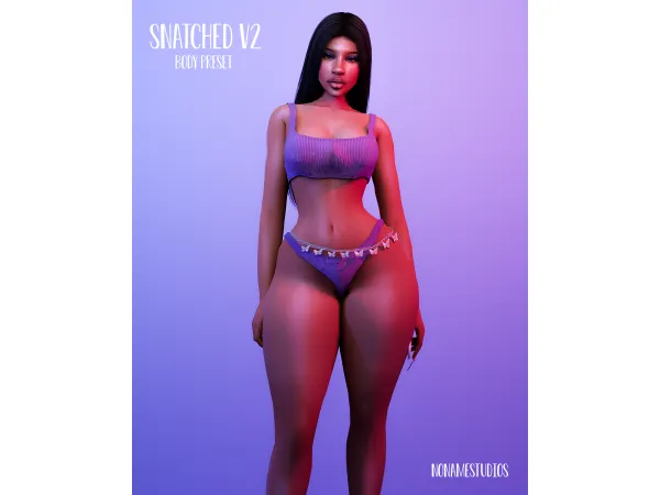 Mix Snatched V2 Body Preset by nonvmestudios - The Sims 4 Custom Content