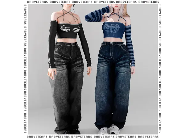 Alpha Y2k set - The Sims 4 Custom Content