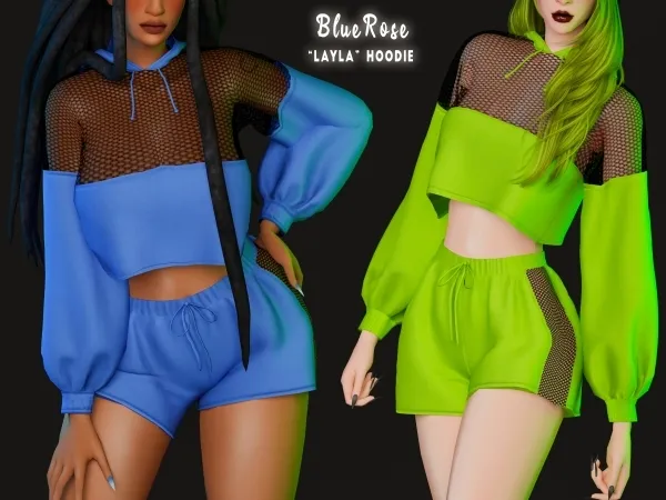Alpha Layla Hoodie BRsims - The Sims 4 Custom Content