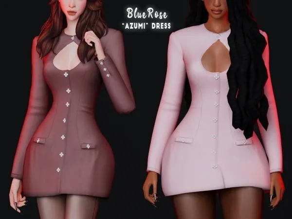 Alpha Azumi Dress BRsims - The Sims 4 Custom Content
