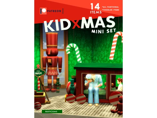 Maxis Match KID XMAS SET by rusticsims - The Sims 4 Custom Content