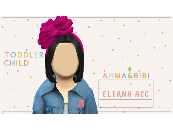 Alpha Eliana acc Toddler and Child [AnnaBibi] by anna_bibi - The Sims 4 Custom Content