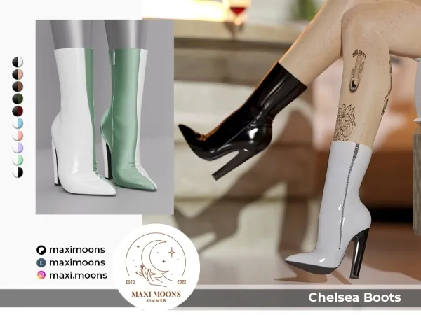 Alpha Chelsea Boots - The Sims 4 Custom Content