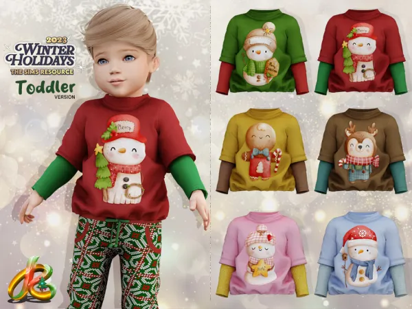 Alpha Top 262 TODDLER version - The Sims 4 Custom Content