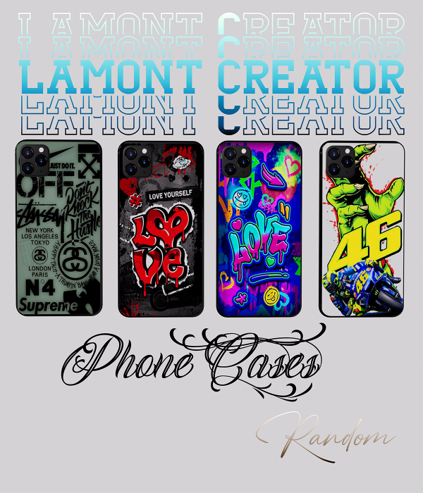 Alpha phone cases random by lamontcreatorr - The Sims 4 Custom Content