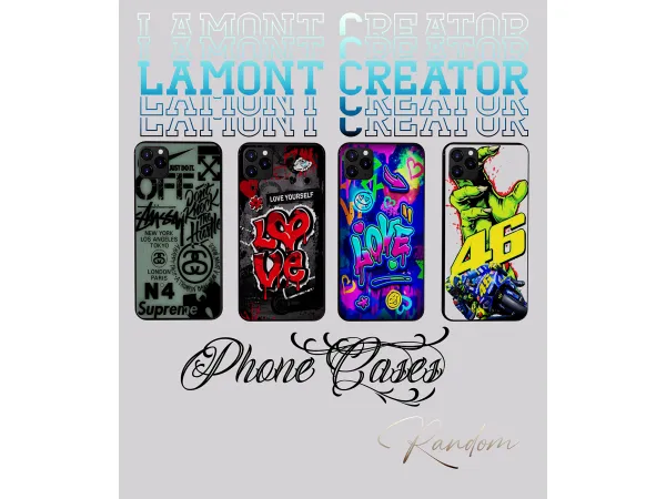 Alpha phone cases random - The Sims 4 Custom Content