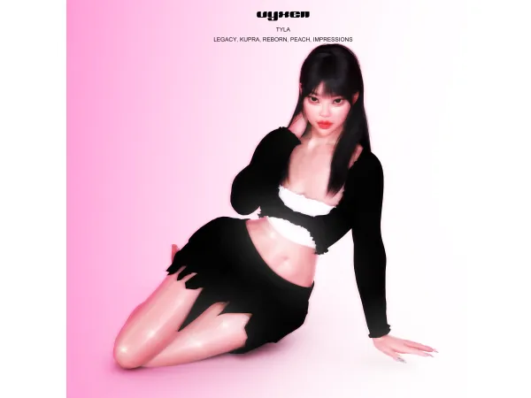 Alpha vyxen tyla set by webside - The Sims 4 Custom Content