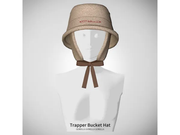Alpha Trapper Bucket Hat by gorillax3 - The Sims 4 Custom Content
