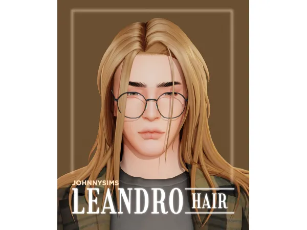 Maxis Match Leandro Hair by johnnysims - The Sims 4 Custom Content