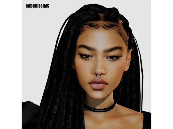 Mix SHARON HAIR by BadddieSims - The Sims 4 Custom Content