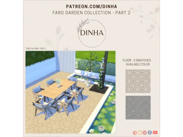 Mix Faro Garden Collection Part 2 - The Sims 4 Custom Content