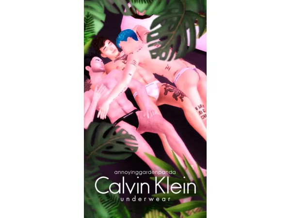 Maxis Match Calvin Klein underwear male thongs - The Sims 4 Custom Content
