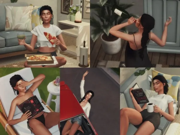 Mix Carefree Pose Pack - The Sims 4 Custom Content