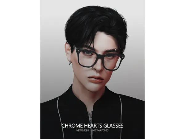 Alpha Chrome Hearts Glasses by rona_sims - The Sims 4 Custom Content