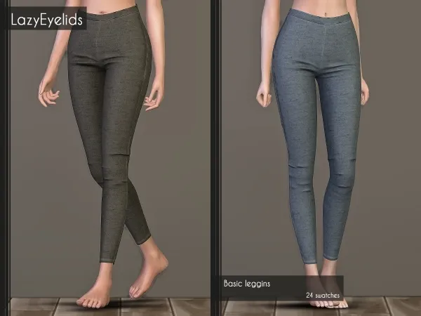 Alpha Basic leggins - The Sims 4 Custom Content