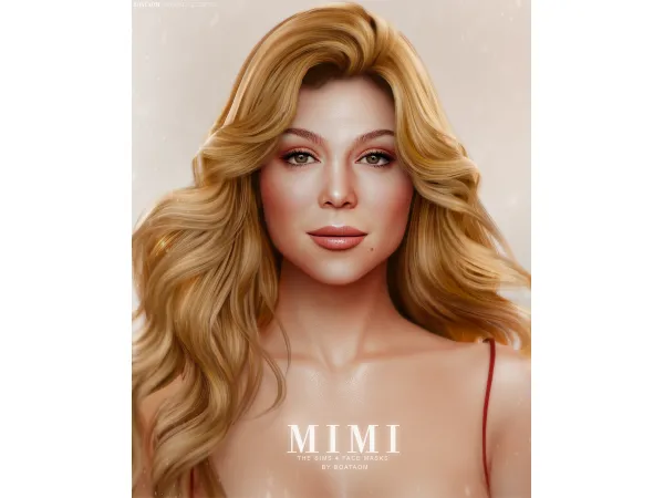 Alpha MIMI FACE MASKS AND SKIN OVERLAY by BoatAom - The Sims 4 Custom Content