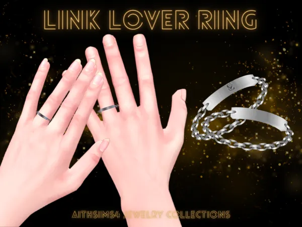 Mix Link Lover Ring by aithsims - The Sims 4 Custom Content