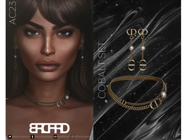 Alpha [AC23 DAY 21] COBALT SET GAME EDITION by bradfordsims - The Sims 4 Custom Content