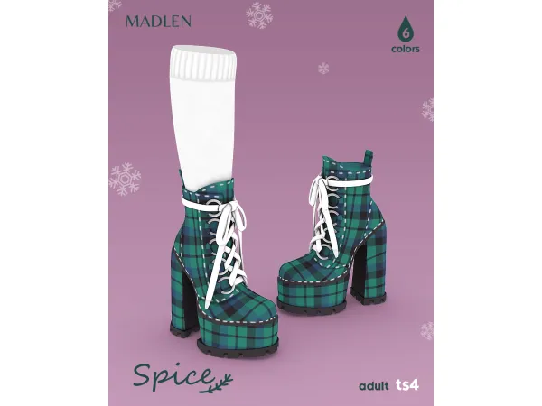 Maxis Match Spice Boots by madlen - The Sims 4 Custom Content