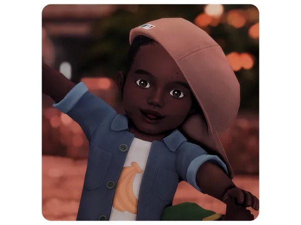 Maxis Match Just Like Daddy Infant Hair Set by yooniesim - The Sims 4 Custom Content