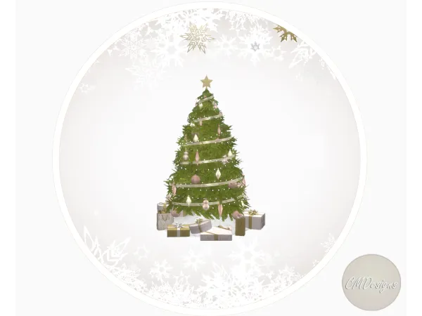 Mix Christmas Tree Set [DOWNLOAD] by CMDesigns - The Sims 4 Custom Content