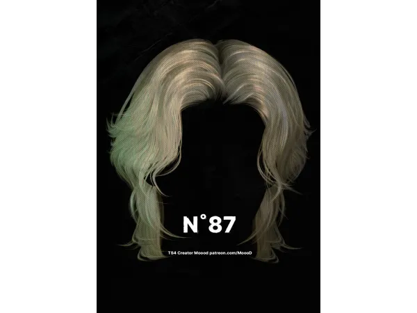 Alpha [SIMS4TS4] MoooD Hair N87 VER1 by MoooD - The Sims 4 Custom Content