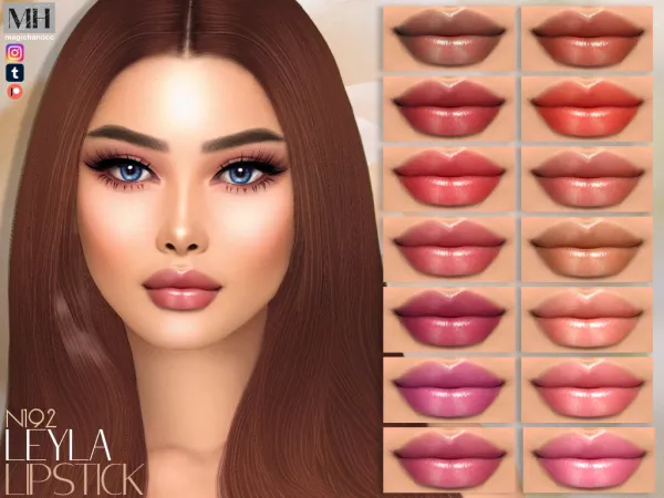 Alpha Leyla Lipstick N192 - The Sims 4 Custom Content