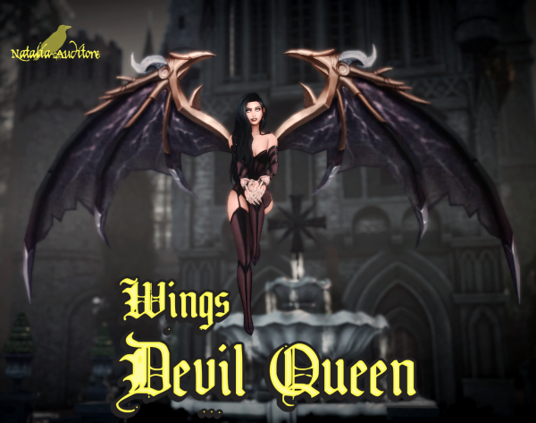 Alpha Devil queen wings by simsfinds - The Sims 4 Custom Content