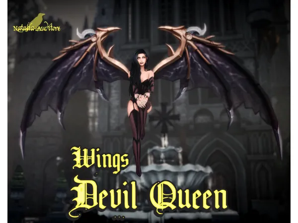 Alpha Devil queen wings by natalia_auditore - The Sims 4 Custom Content