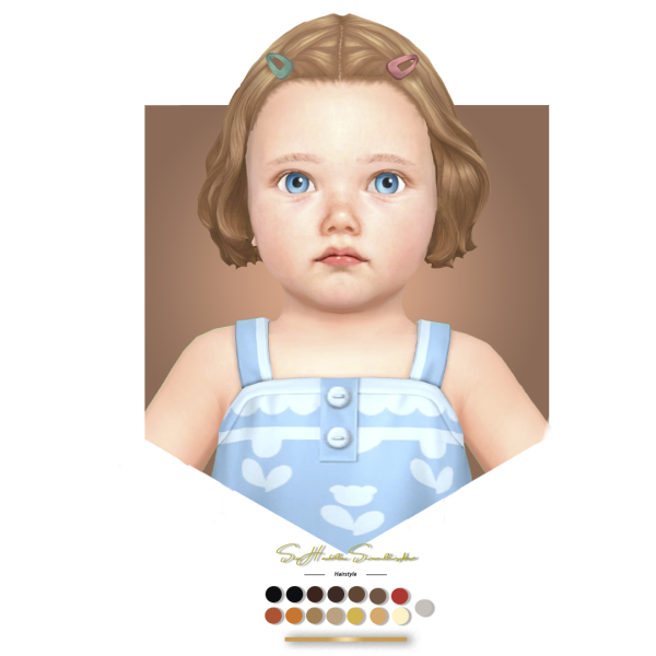 Maxis Match BONNIE and VERONICA infant hairs by simsfinds - The Sims 4 Custom Content