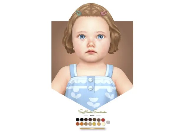 Maxis Match BONNIE and VERONICA infant hairs - The Sims 4 Custom Content